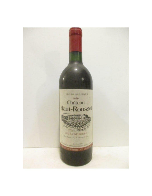 1986 - côtes de bourg - château haut-rousset - rouge - bordeaux - Just Wines 