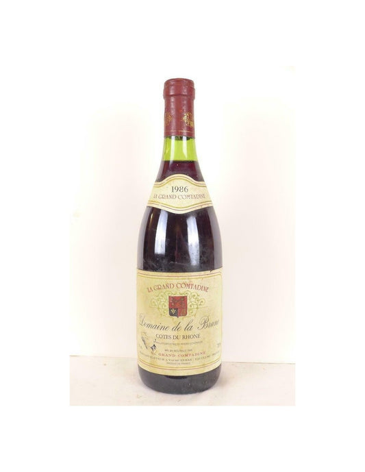 1986 - côtes du rhône - domaine de la brune - rouge - rhône - Just Wines 