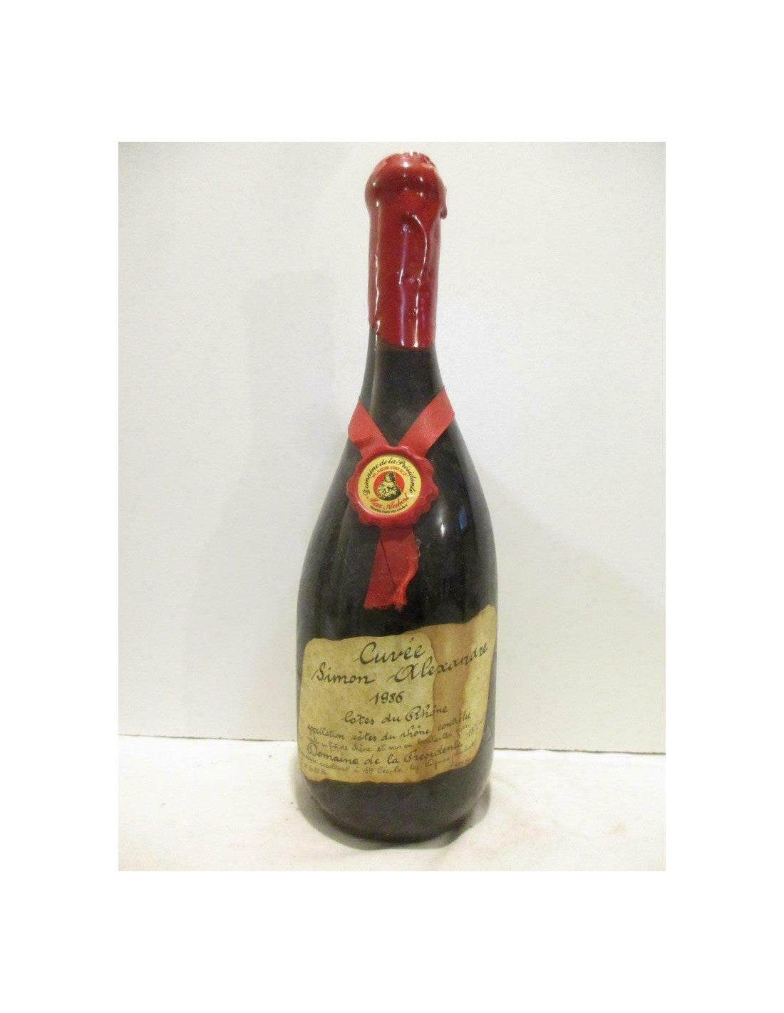 1986 - côtes du rhône - domaine de la présidente cuvée simon alexandre - rouge - rhône - Just Wines 