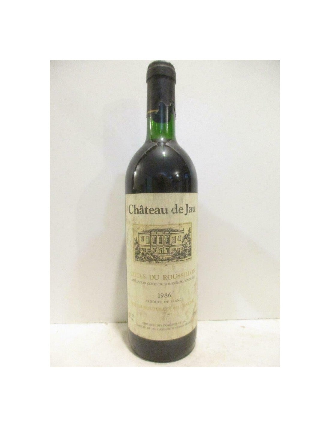 1986 - côtes du roussillon - château de jau (capsule abîmée) - rouge - roussillon - Just Wines 