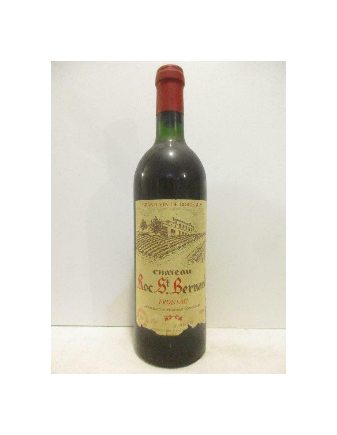 1986 - fronsac - château roc saint-bernard - rouge - bordeaux - Just Wines 