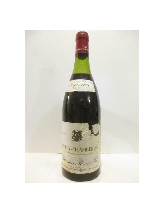 1986 - gevrey-chambertin - chanson père et fils (étiquette déchirée b2) - rouge - bourgogne - Just Wines 