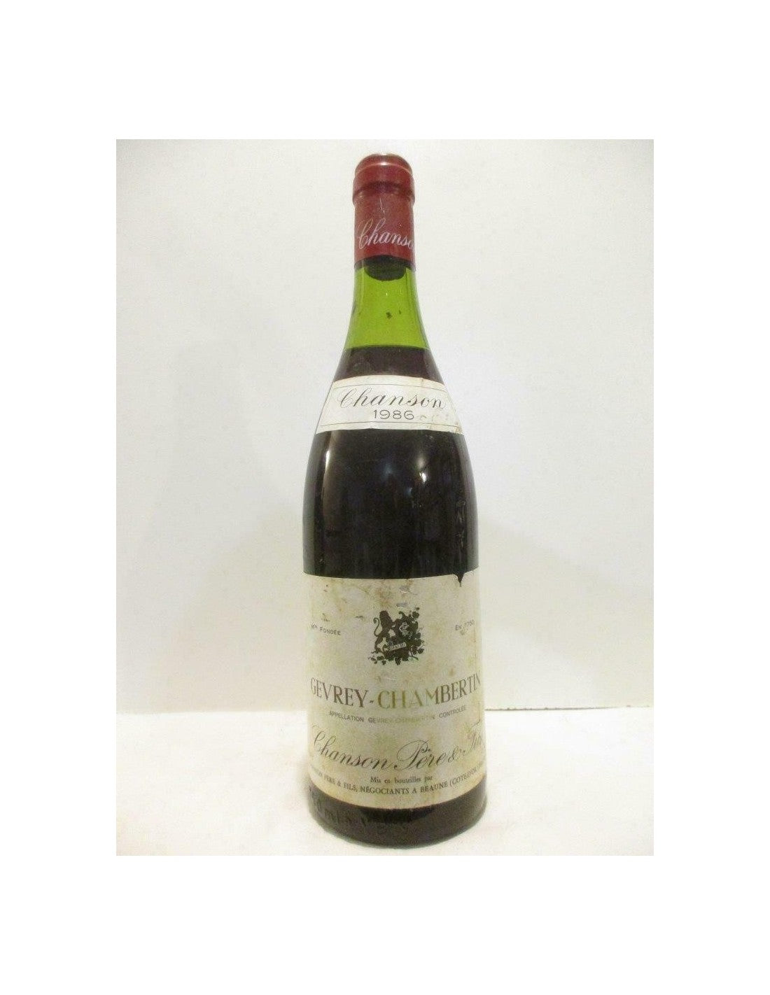 1986 - gevrey-chambertin - chanson père et fils - rouge - bourgogne - Just Wines 