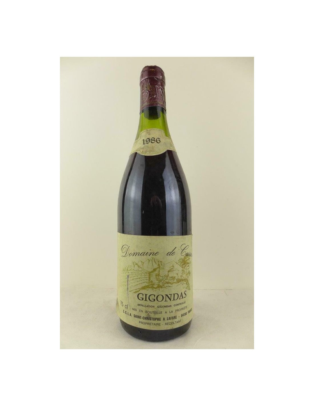 1986 - gigondas - domaine de cassan - rouge - rhône - Just Wines 