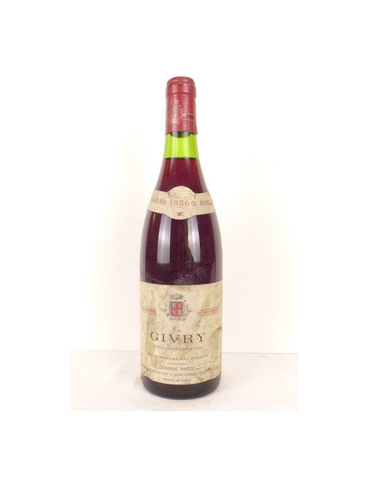 1986 - givry - domaine ragot - rouge - bourgogne - Just Wines 