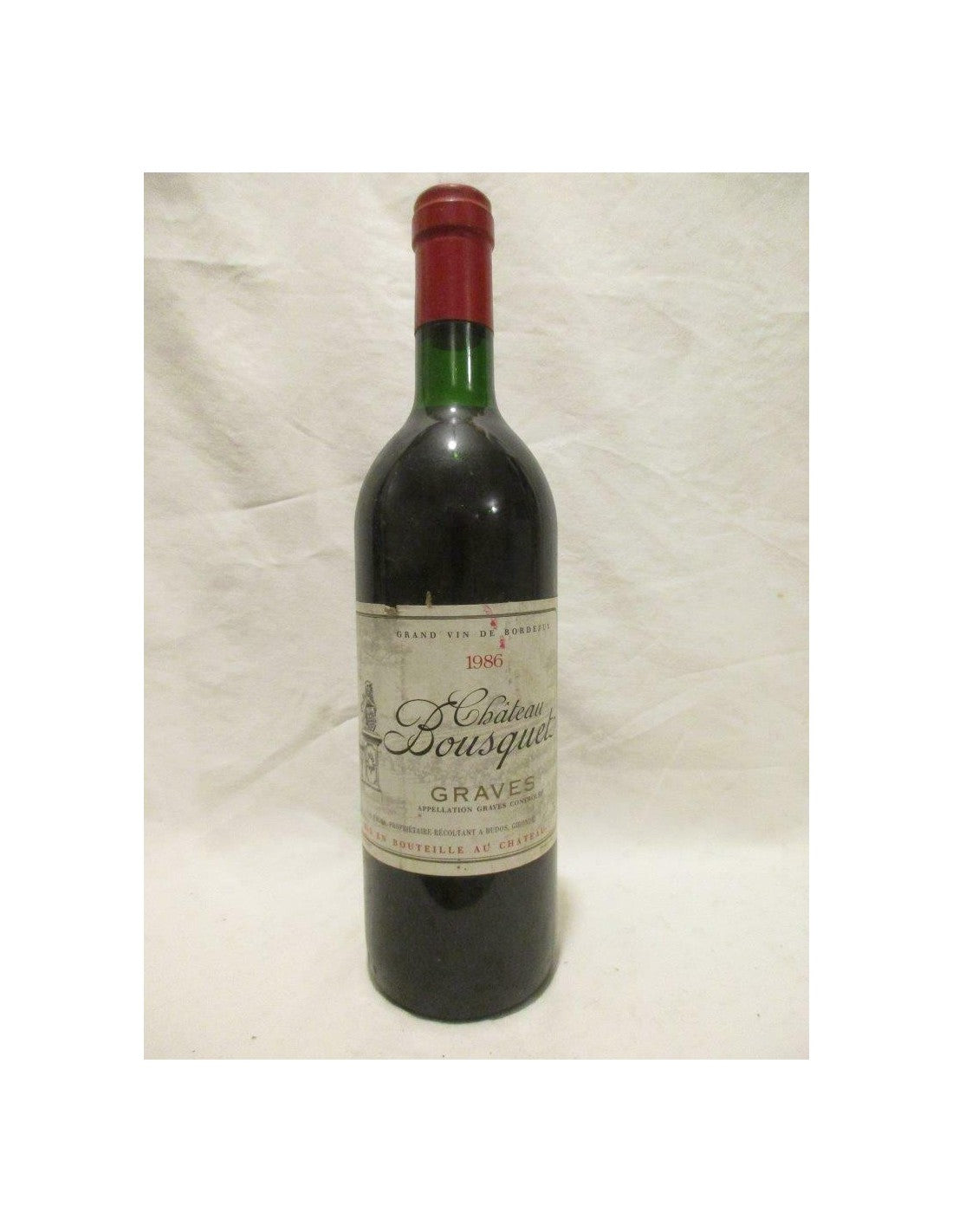 1986 - graves - château bousquet - rouge - bordeaux france - Just Wines 