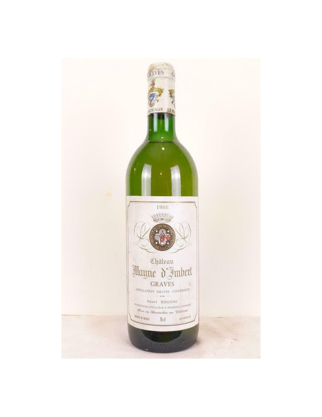 1986 - graves - château mayne d'imbert - blanc - bordeaux - Just Wines 