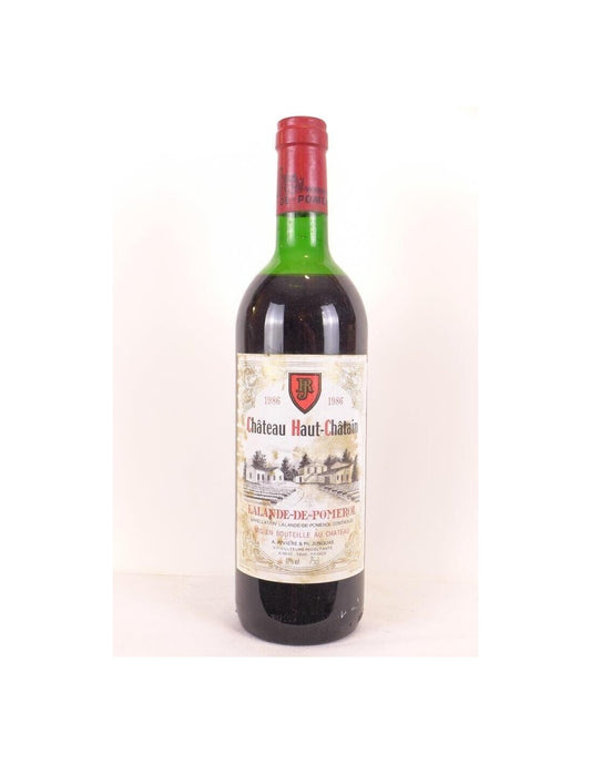 1986 - lalande de pomerol - château haut-châtain (niveau bas) - rouge - bordeaux - Just Wines 