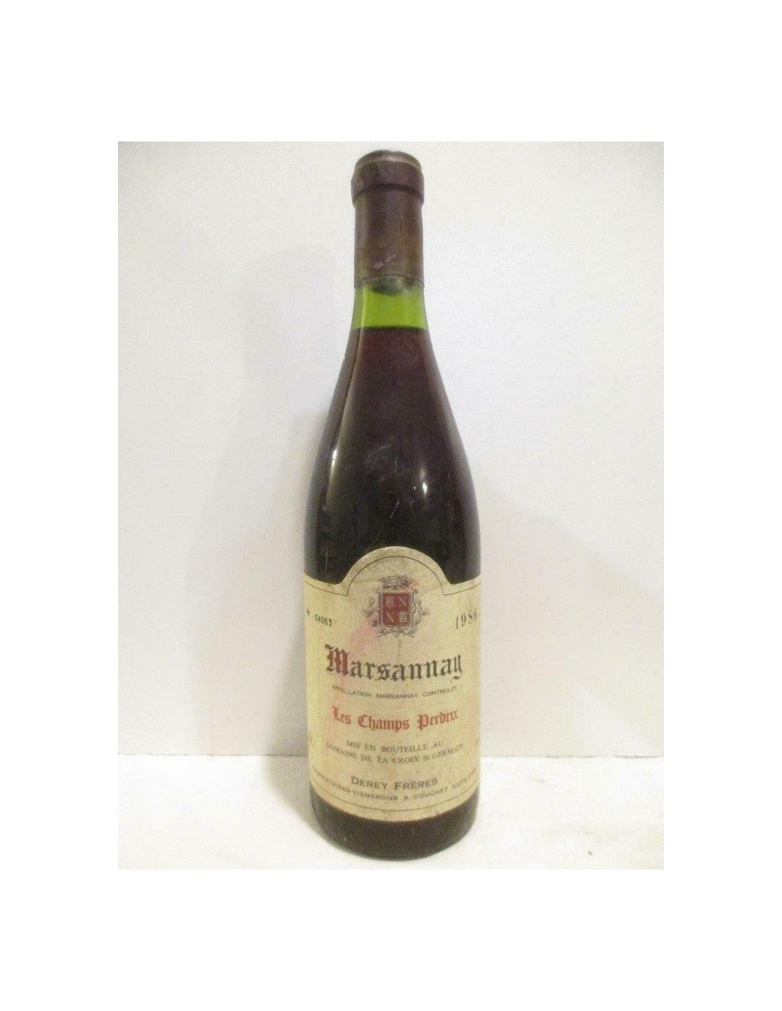 1986 - marsannay - derey frères en chant perdrix - rouge - bourgogne - Just Wines 