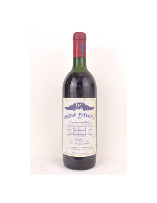 1986 - médoc - château preuillac cru bourgeois - rouge - bordeaux - Just Wines 