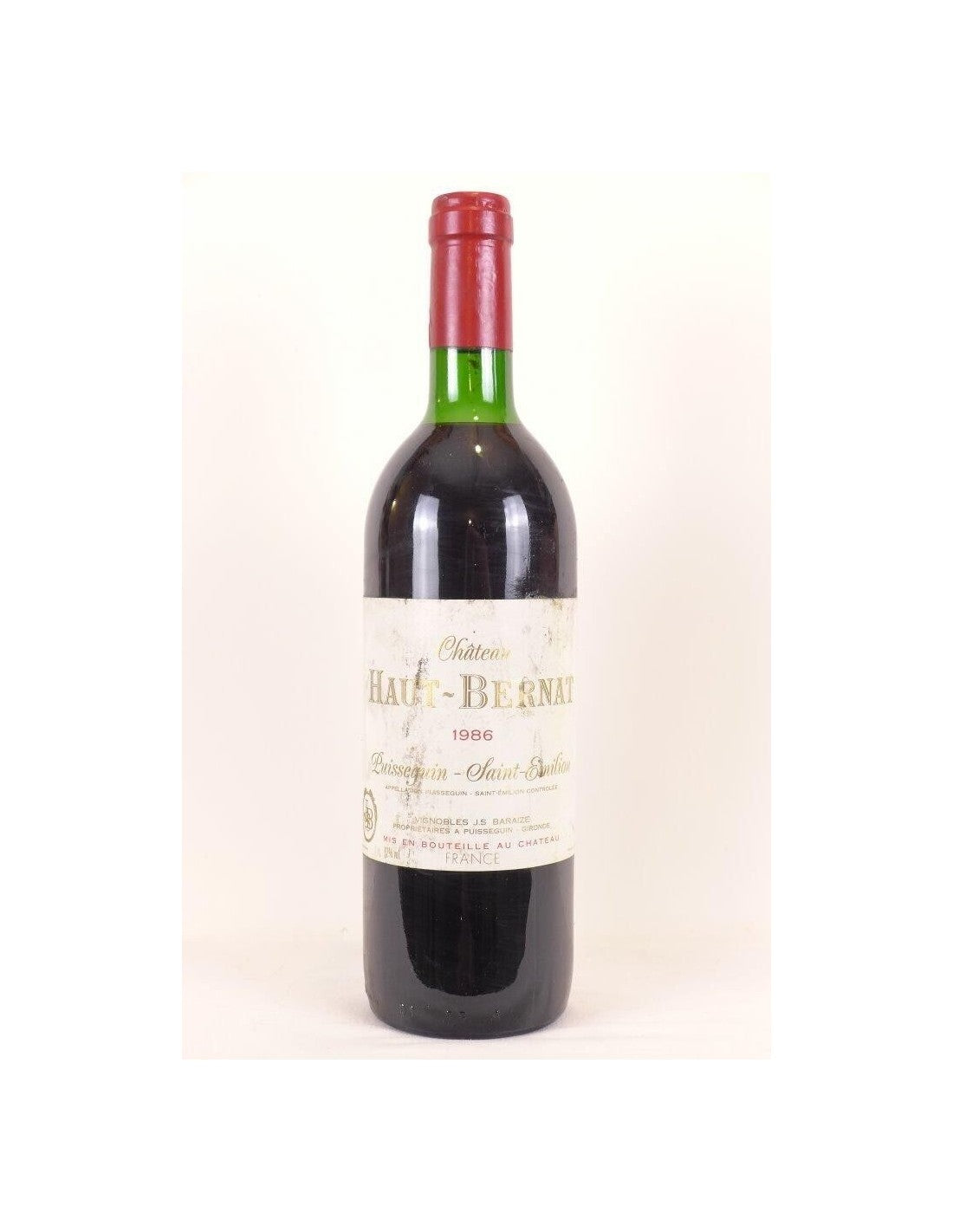 1986 - puisseguin saint-émilion - château haut-bernat - rouge - bordeaux - Just Wines 