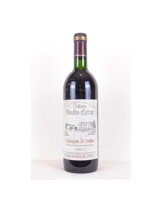 1986 - puisseguin saint-émilion - château moulins-listrac - rouge - bordeaux - Just Wines 