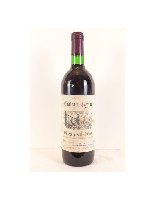 1986 - puisseguin saint-émilion - château teynac - rouge - bordeaux - Just Wines 