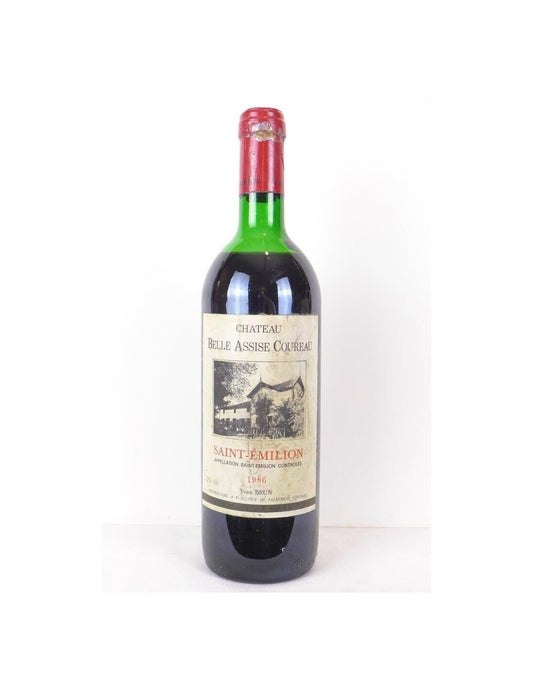 1986 - saint-émilion - château belle assise coureau - rouge - bordeaux - Just Wines 