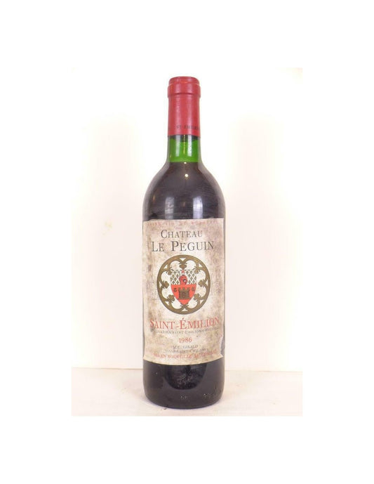 1986 - saint-émilion - château le peguin (étiquette sale) - rouge - bordeaux - Just Wines 