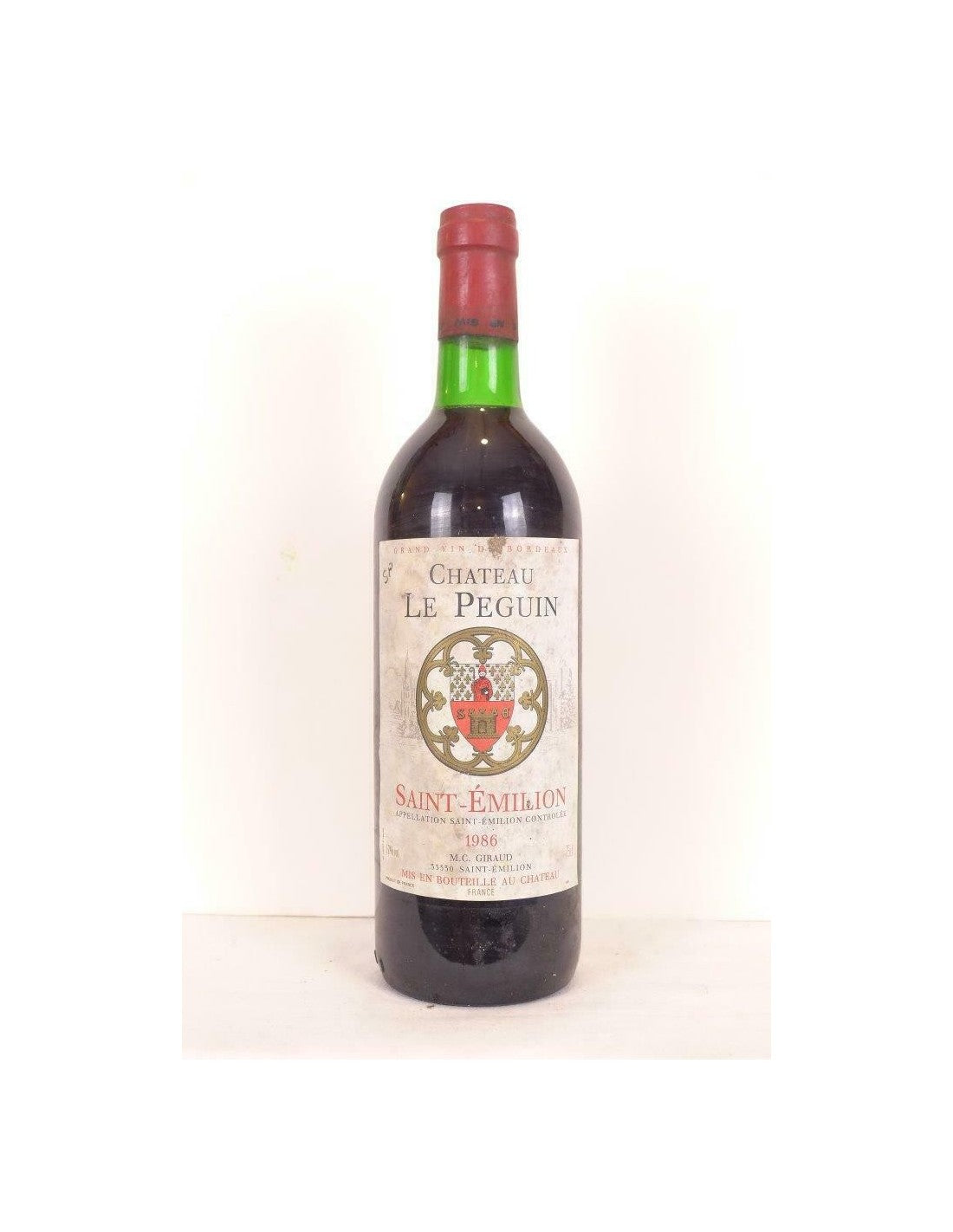 1986 - saint-émilion - château le peguin - rouge - bordeaux - Just Wines 