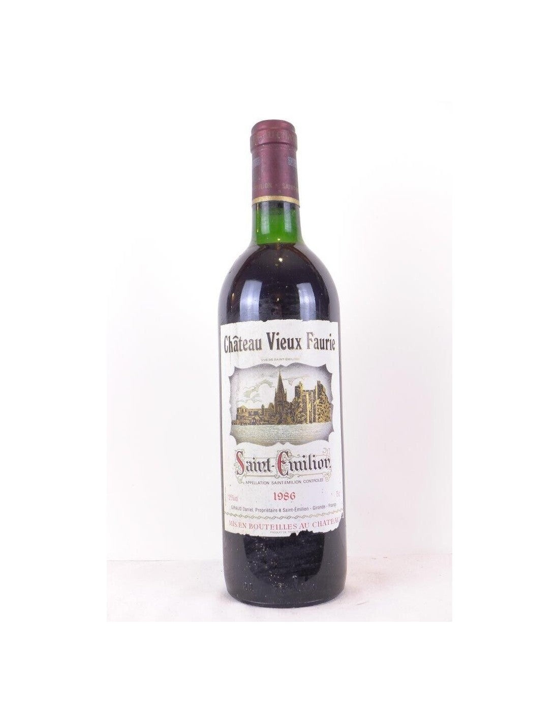 1986 - saint-émilion - château vieux faurie - rouge - bordeaux - Just Wines 