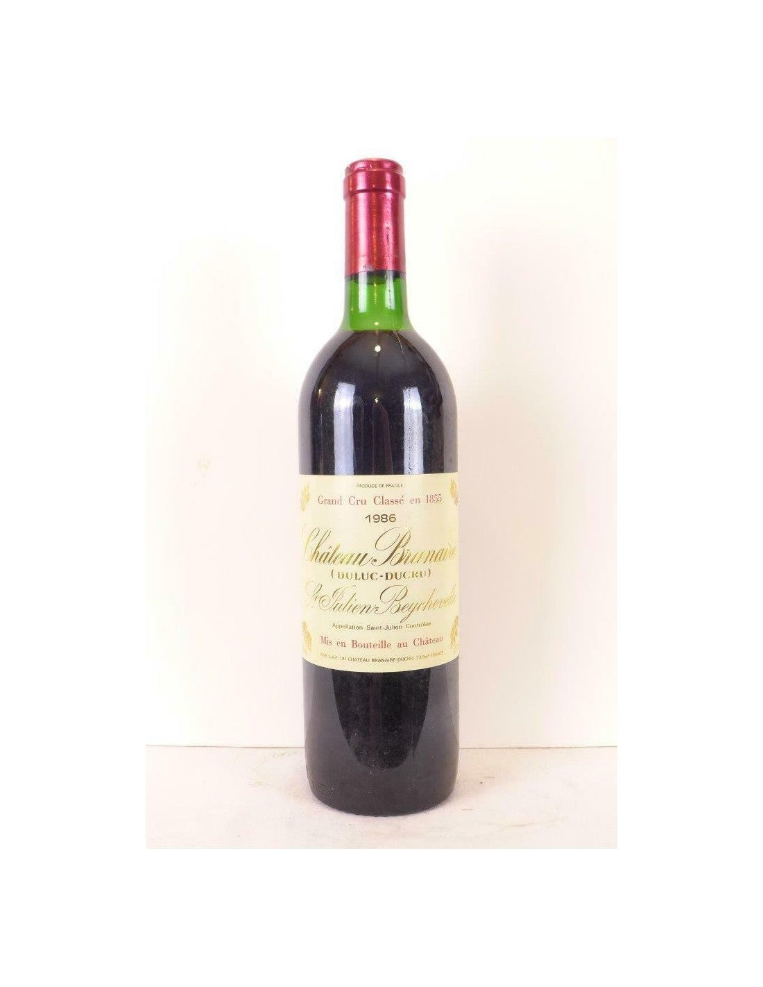 1986 - saint-julien - château branaire ducru grand cru classé - rouge - bordeaux - Just Wines 