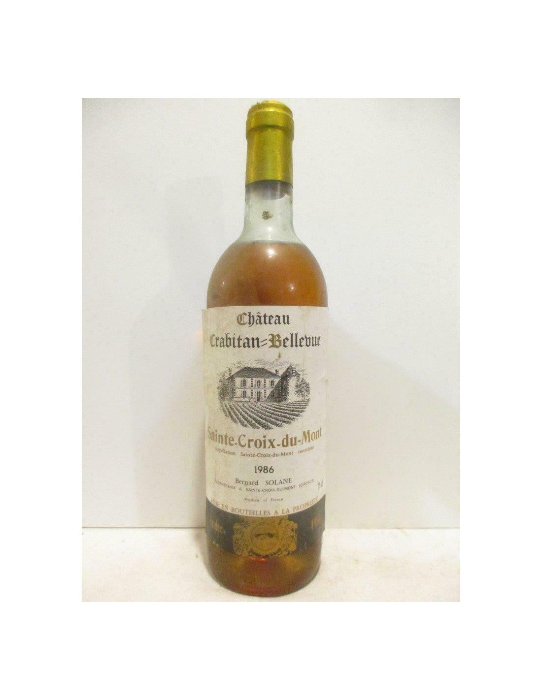 1986 - sainte-croix du mont - château crabitan-bellevue - liquoreux - bordeaux - Just Wines 