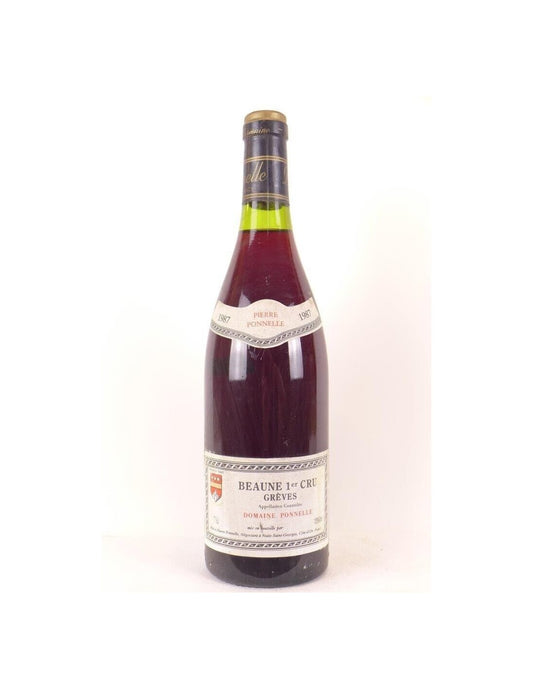 1987 - beaune - pierre ponnelle premier cru grèves - rouge - bourgogne - Just Wines 