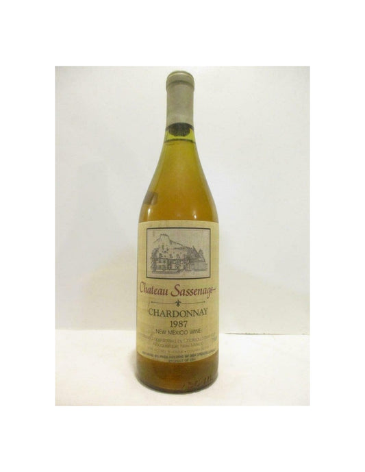 1987 - château sassenage chardonnay - blanc - nouveau Mexique USA - Just Wines 