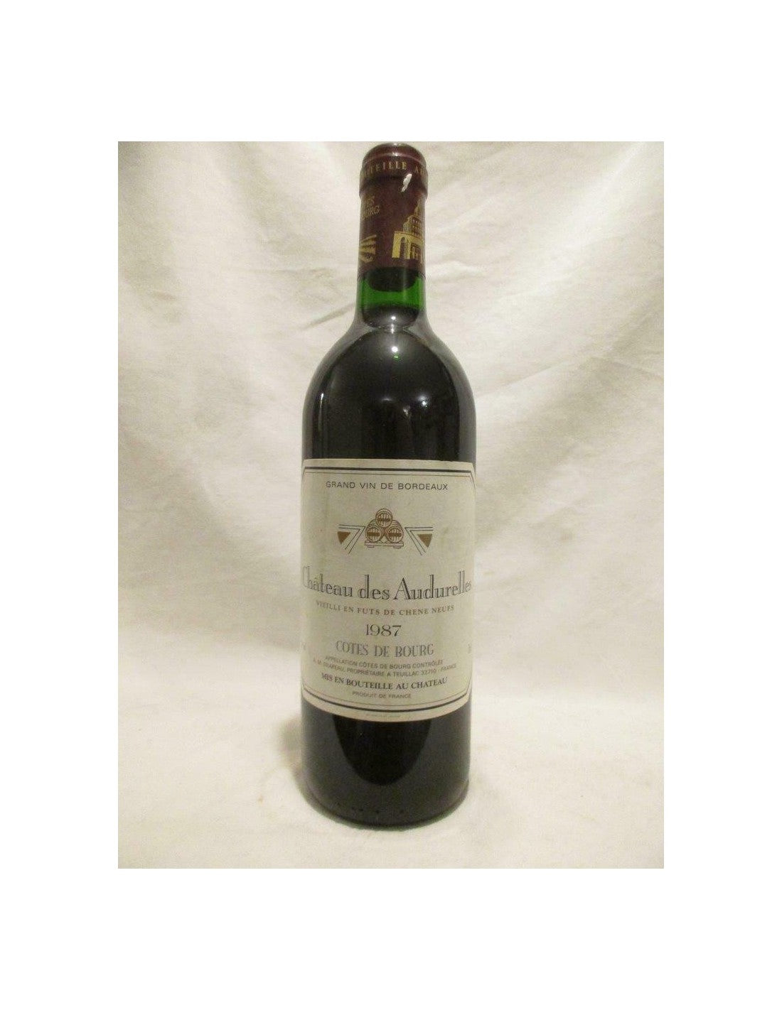 1987 - côtes de bourg - château des audurelles (fût de chêne) - rouge - bordeaux - Just Wines 