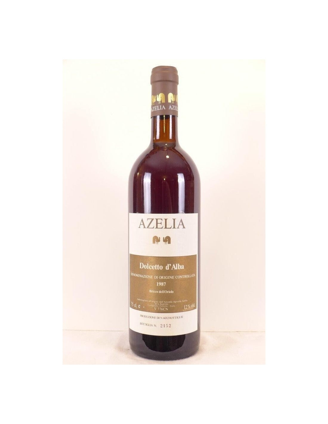 1987 - dolcetto d'alba - azella - rouge - piémont Italie - Just Wines 