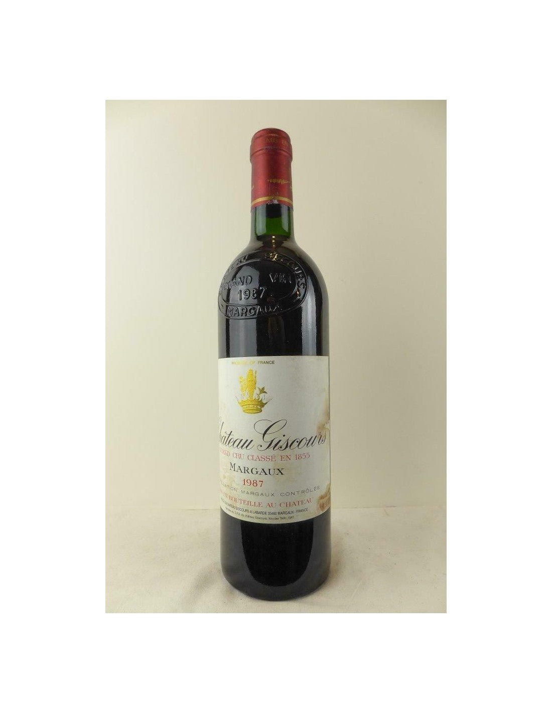 1987 - margaux - château giscours grand cru classé (étiquette tâchée b2) - Rouge - bordeaux - Just Wines 