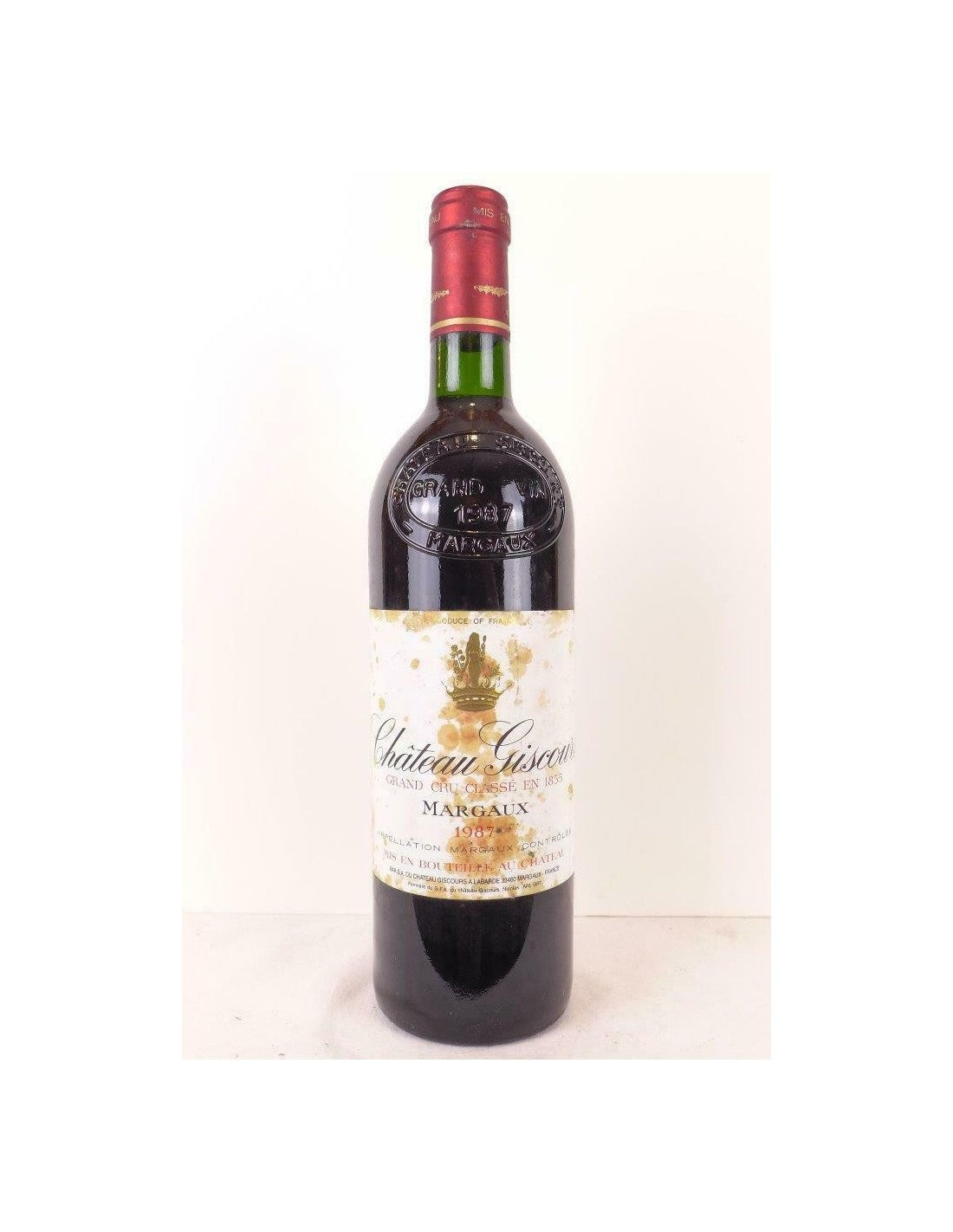 1987 - margaux - château giscours grand cru classé (étiquette tâchée) - rouge - bordeaux - Just Wines 