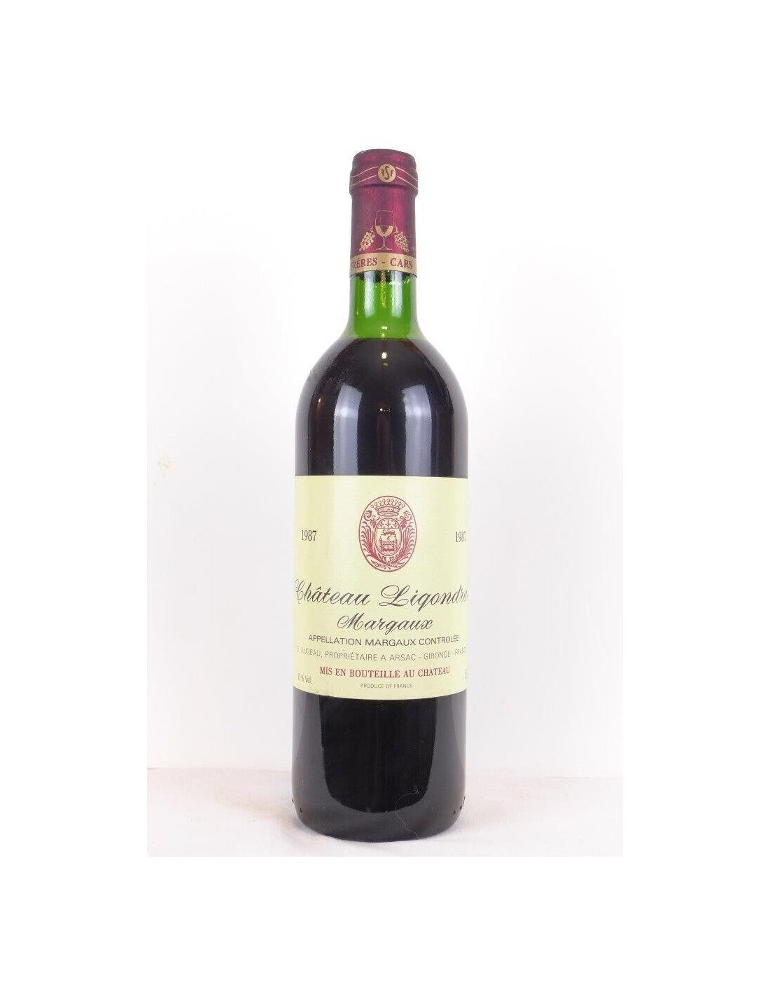 1987 - margaux - château ligondras - rouge - bordeaux - Just Wines 