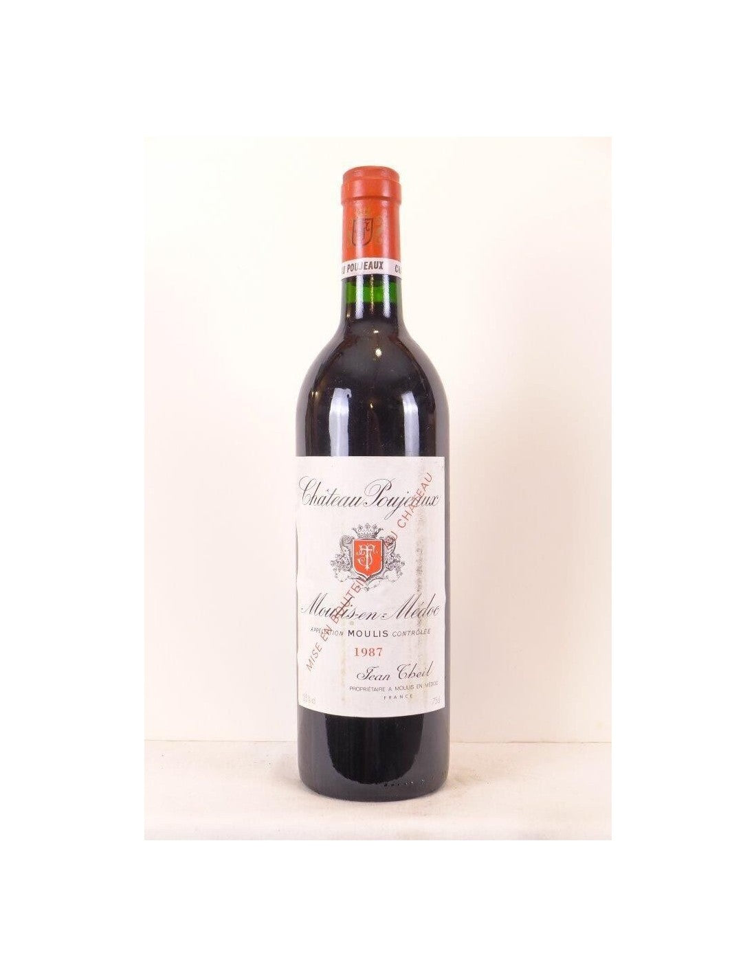 1987 - moulis - château poujeaux - rouge - bordeaux - Just Wines 