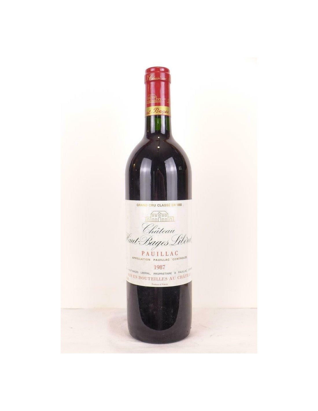 1987 - pauillac - château haut-bages libéral grand cru classé - rouge - bordeaux - Just Wines 