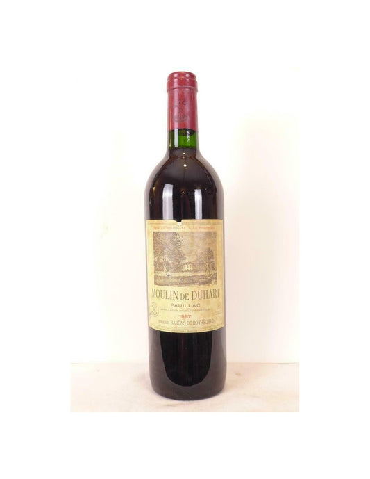 1987 - pauillac - moulin de duhart barons de rothschild - rouge - bordeaux - Just Wines 