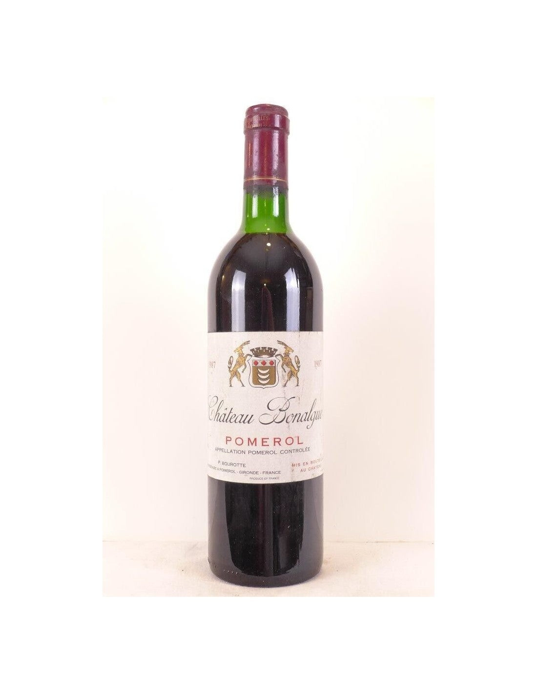 1987 - pomerol - château bonalgue - rouge - bordeaux - Just Wines 