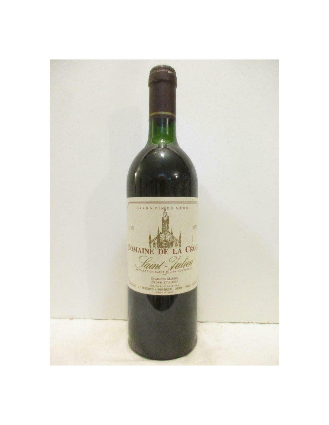 1987 - saint-julien - domaine de la croix - rouge - bordeaux - Just Wines 