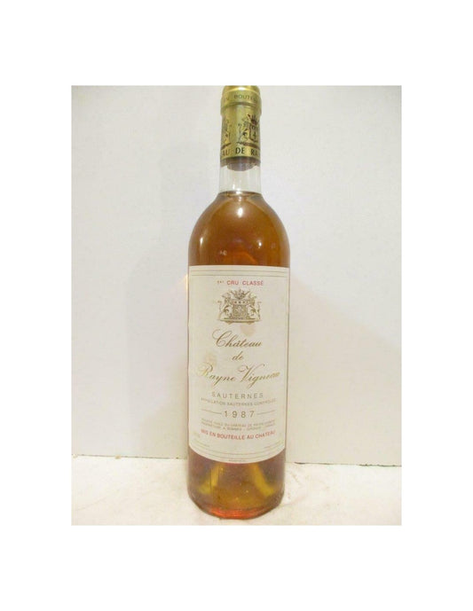 1987 - sauternes - château de rayne vigneau grand cru classé - liquoreux - bordeaux - Just Wines 