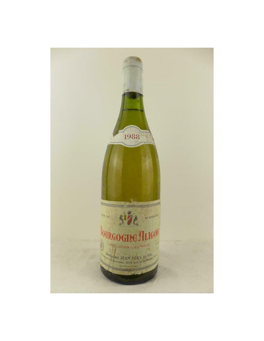 1988 - aligoté - domaine jean féry et fils - blanc - bourgogne - Just Wines 