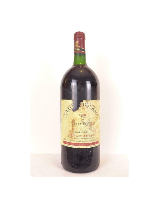 1988 - bordeaux supérieur - château de crain (étiquette abîmée) magnum 150 cl - rouge - bordeaux - Just Wines 