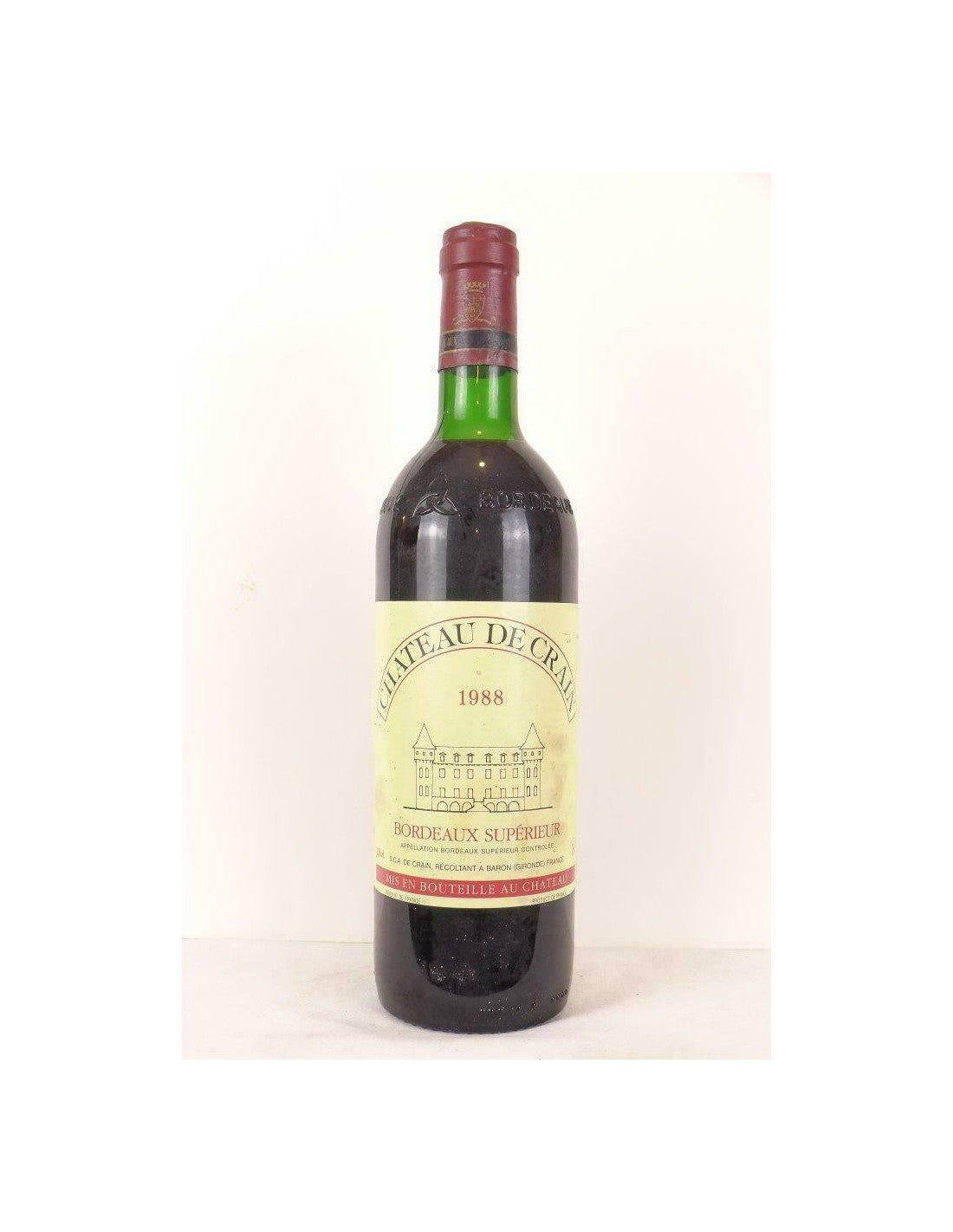 1988 - bordeaux supérieur - château de crain - rouge - bordeaux - Just Wines 