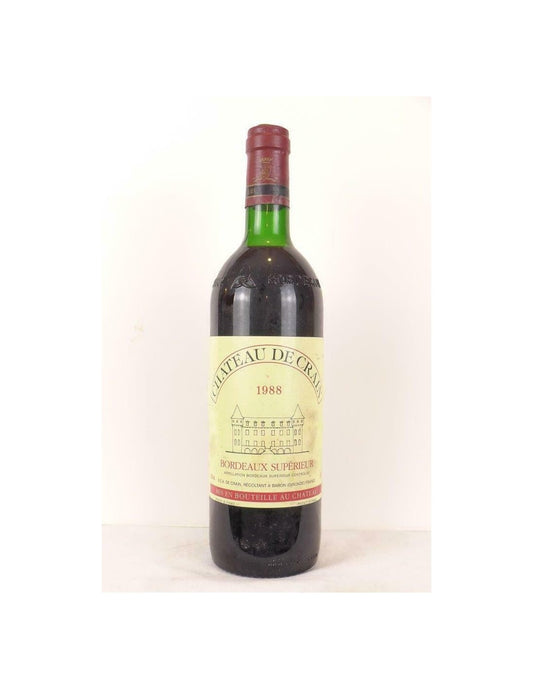 1988 - bordeaux supérieur - château de crain - rouge - bordeaux - Just Wines 