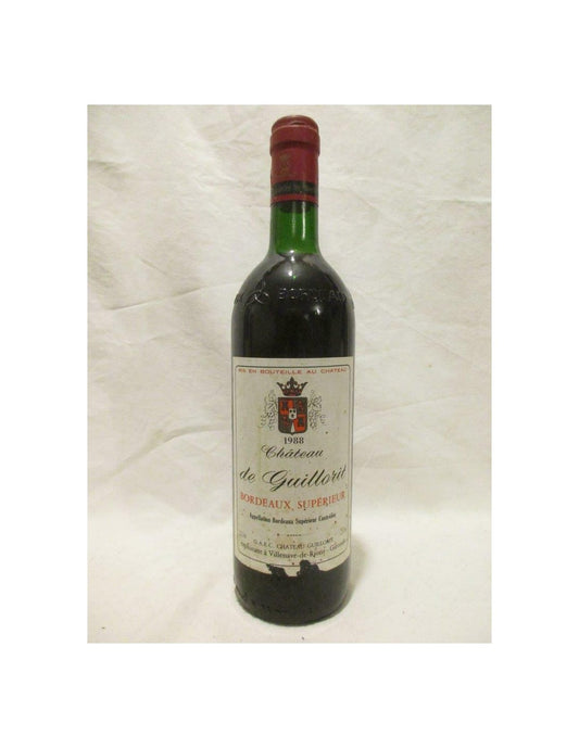 1988 - bordeaux supérieur - château de guillorit - rouge - bordeaux france - Just Wines 