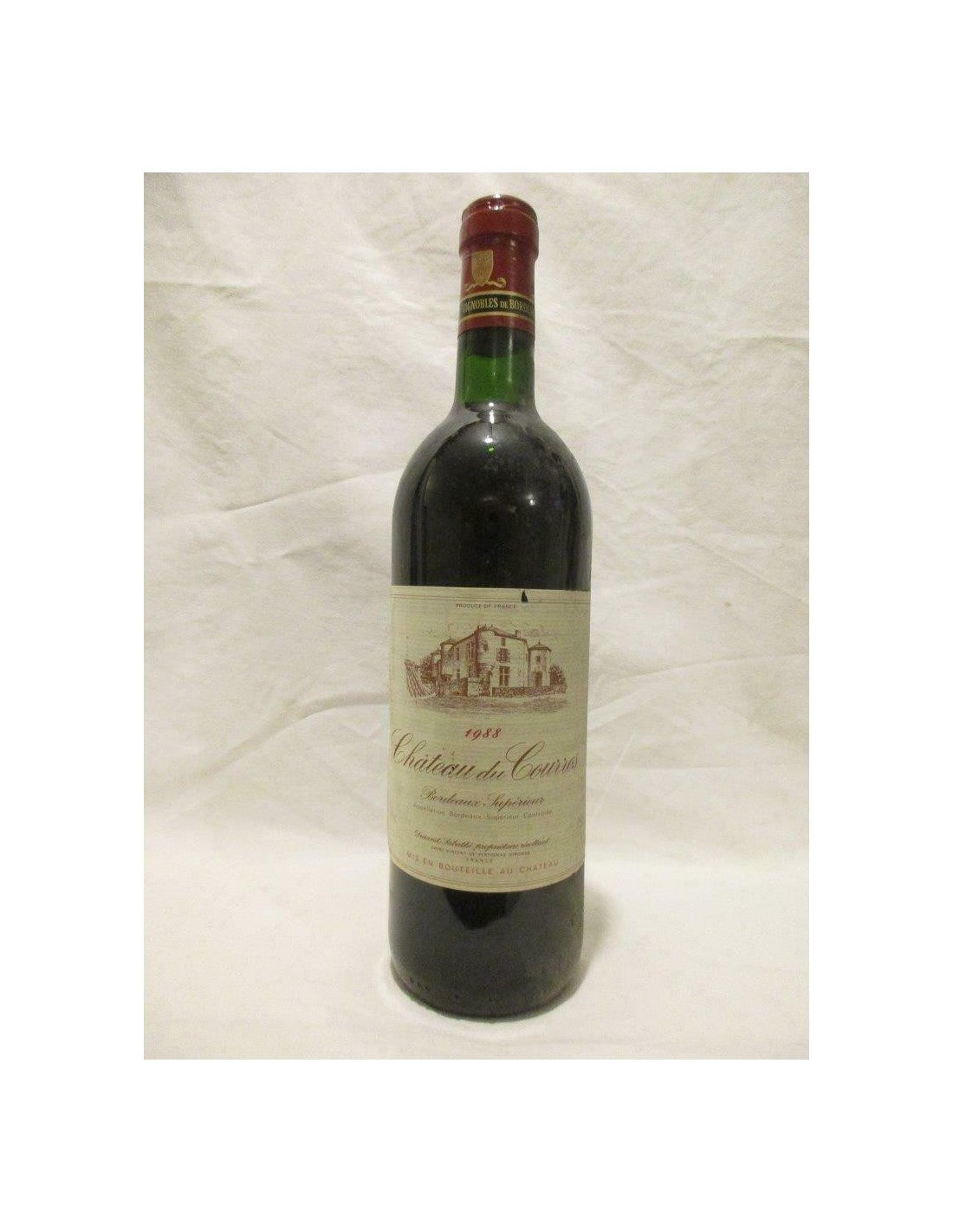 1988 - bordeaux supérieur - château du courros (b2) - rouge - bordeaux france - Just Wines 