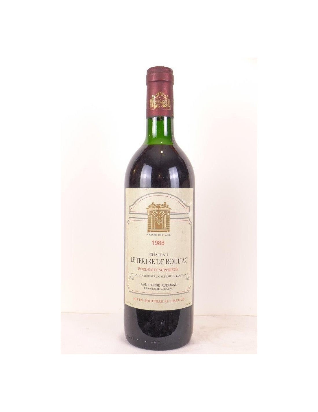 1988 - bordeaux supérieur - château le tertre de bouliac - rouge - bordeaux - Just Wines 