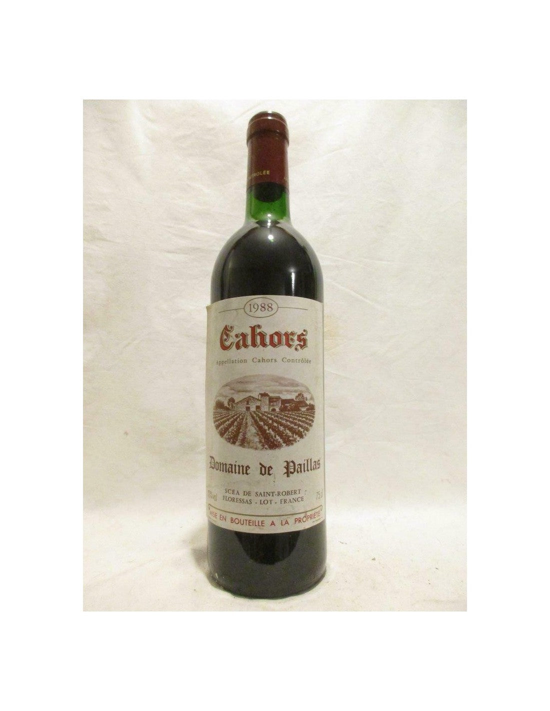 1988 - cahors - domaine de paillas - rouge - sud-ouest - Just Wines 