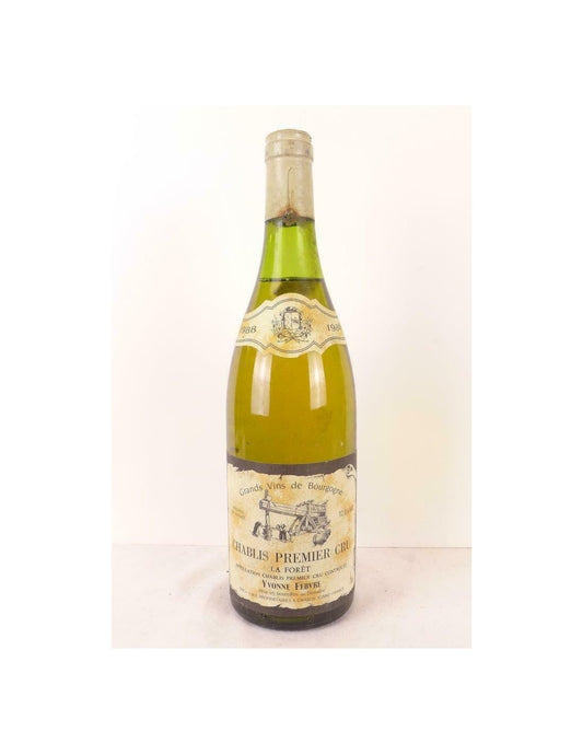 1988 - chablis - yvonne febvre premier cru la forêt - blanc - bourgogne - Just Wines 