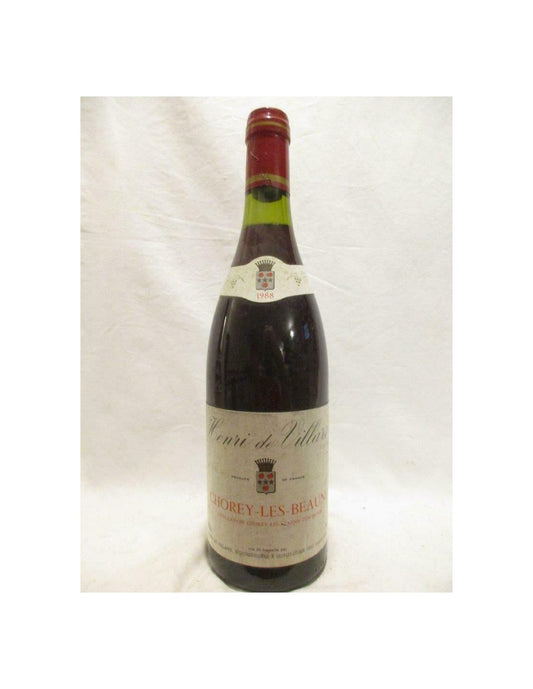 1988 - chorey-les-beaune - henri de villars - rouge - bourgogne - Just Wines 