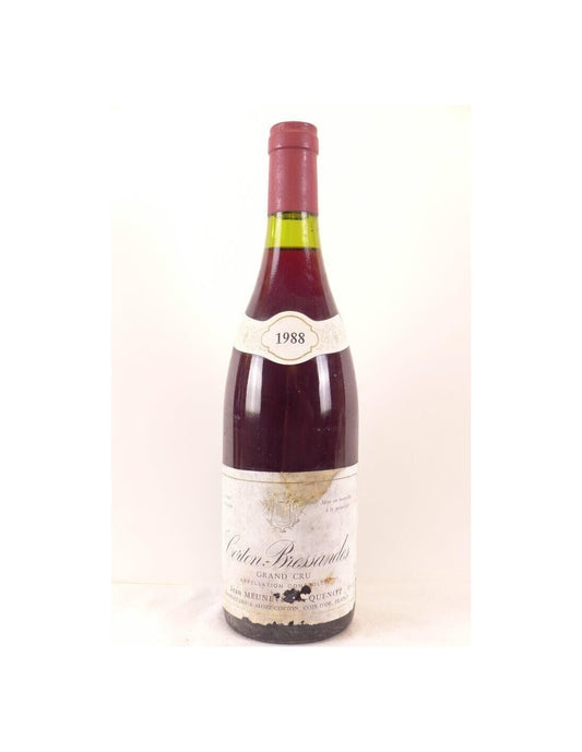 1988 - corton - jean meuneveaux-quenot grand cru bressandes - rouge - bourgogne - Just Wines 