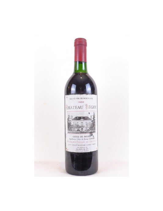 1988 - côtes de bourg - château bégot - rouge - bordeaux - Just Wines 