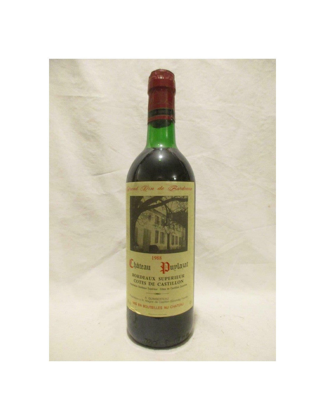 1988 - côtes de castillon - château puylazat - rouge - bordeaux france - Just Wines 