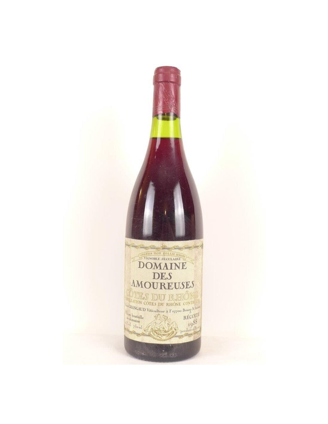 1988 - côtes du rhône - domaine des amoureuses - rouge - rhône - Just Wines 